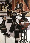 Juan Gris The man at the coffee room USA oil painting artist